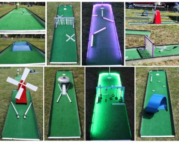 Mike's Trackless Trains offers Portable Mini Golf for events.